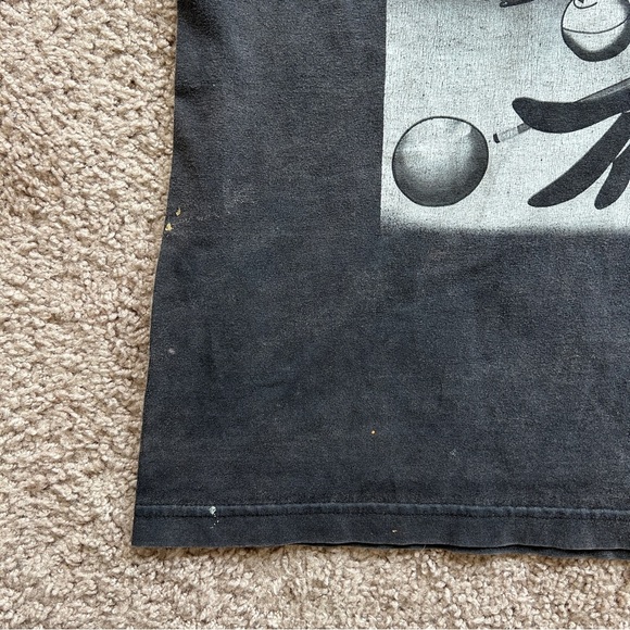 Warner Bros 90s MFD by Freeze Looney Tunes Cartoon Pool Gray Graphic T-Shirt 4X - Picture 8 of 11